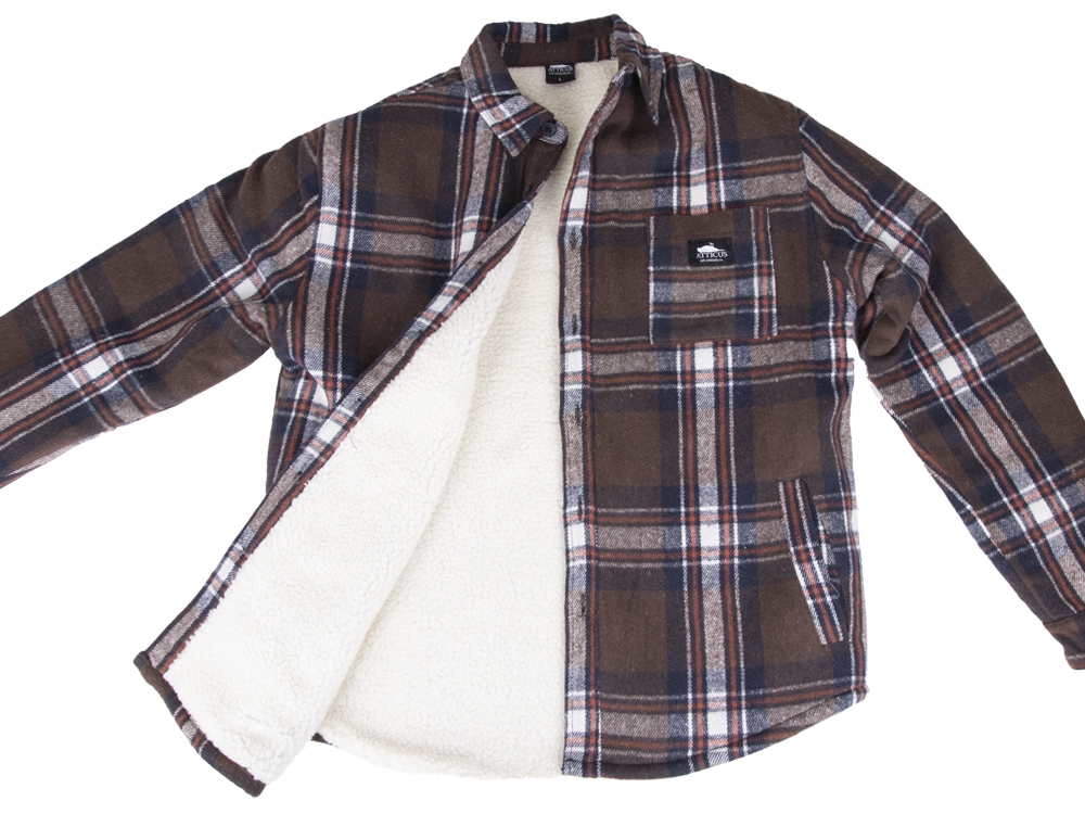 Ontario Flannel Shirt-Jacket Brown
