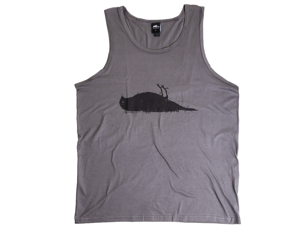 Atticus Bird Tank Top Charcoal