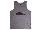Atticus Bird Tank Top Charcoal