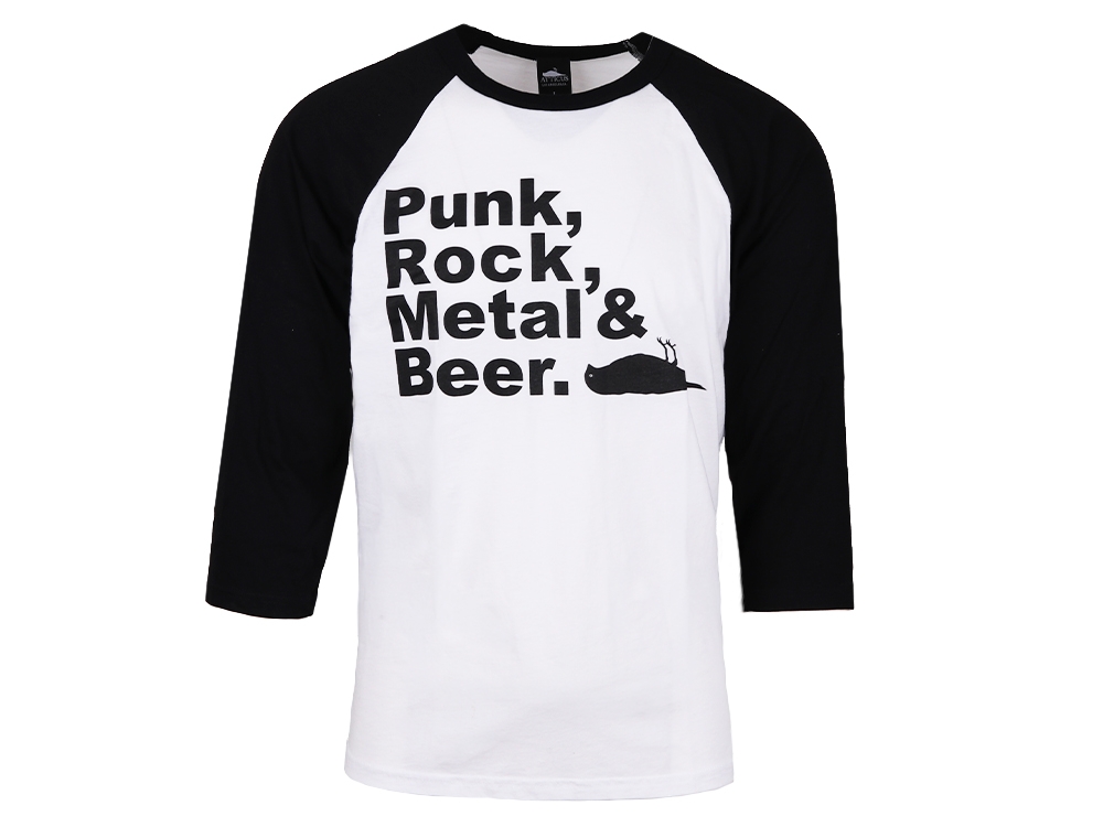 PRMB Baseball Shirt White / Black