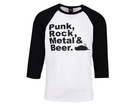 PRMB Baseball Shirt White / Black