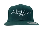 Double Cross Snapback Hat Forest Green