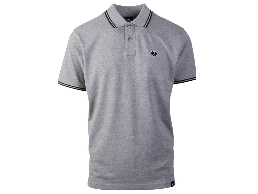 Broken Heart Polo Grey