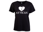 Womens Broken Heart Basic T-Shirt Black