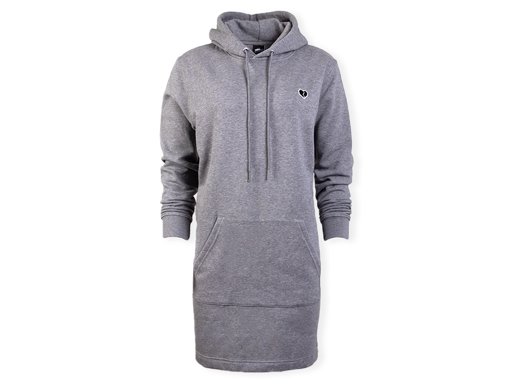 Womens Fusion Sweat Dress Heather Grey