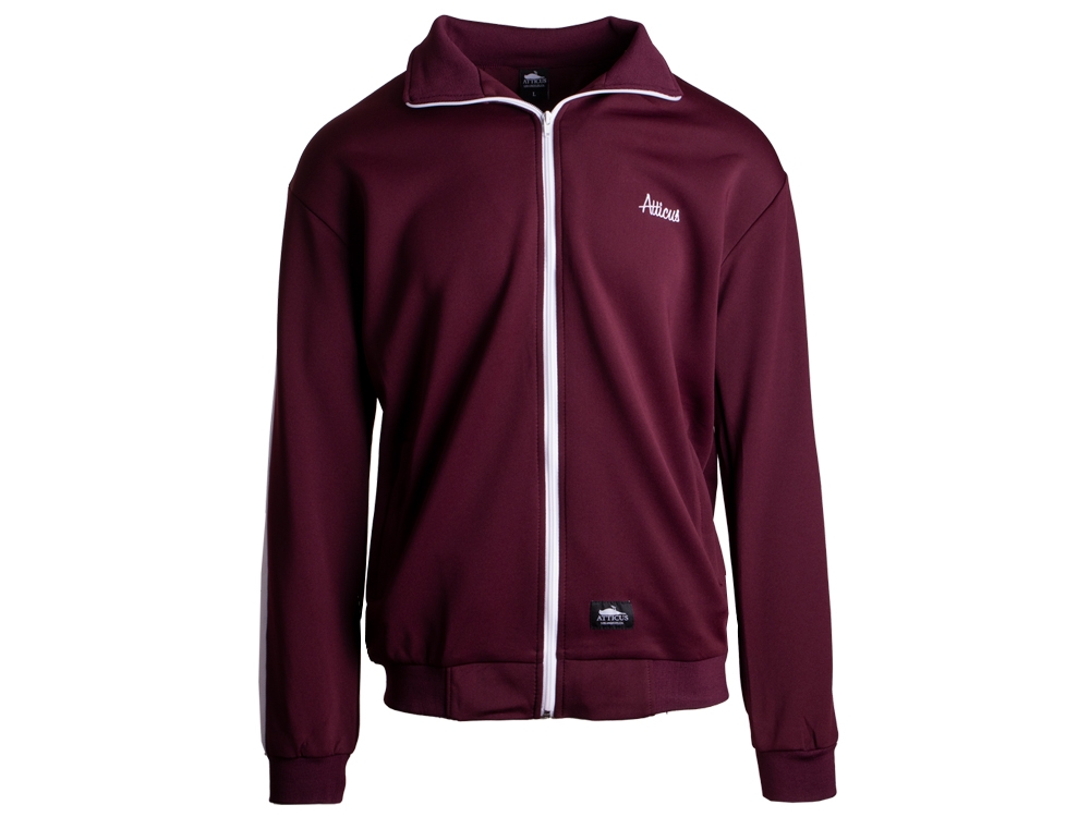 Script Track Jacket Burgundy